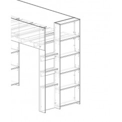 Reduce bookcase depth modification / Overall bed length